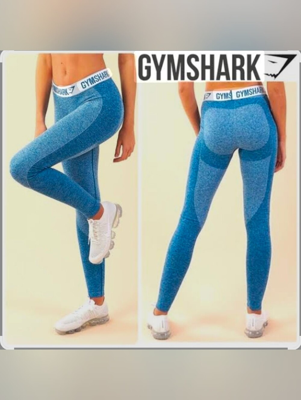 Gymshark Women’s Dry Fit Flex Leggings Teal Ice Blue Color Size S
